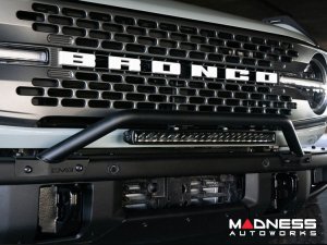 Ford Bronco Front Bull Bar - Factory Bumper - DV8 Ford Bronco Front Bull Bar - Factory Bumper - DV8